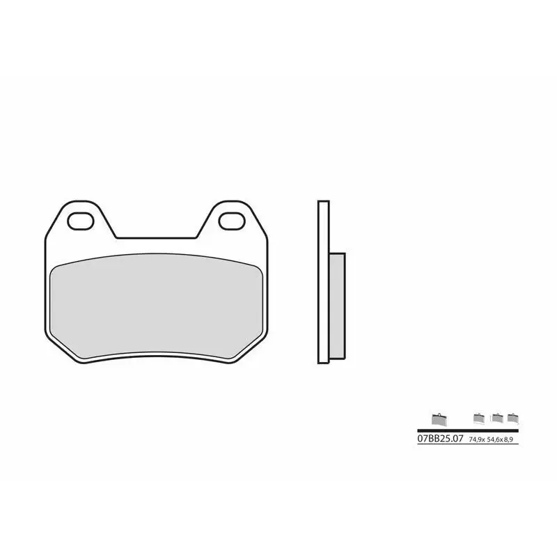 Plaquettes de frein BREMBO 07BB2507 organique BMW R1200CL/K1200LT