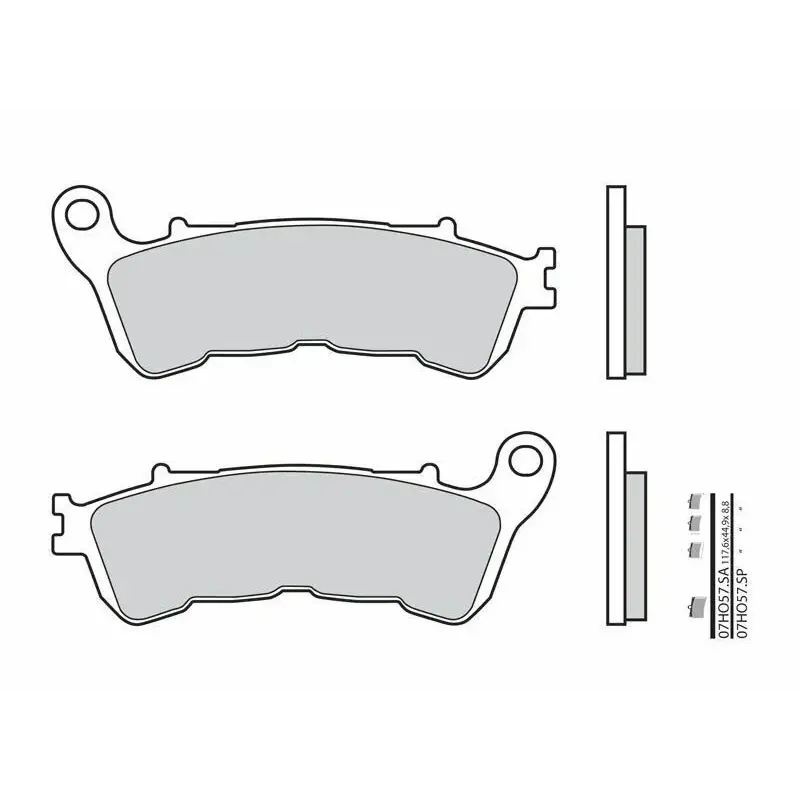 Plaquettes de frein BREMBO 07HO57SP métal fritté Honda CBF1000