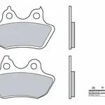 Plaquettes de frein BREMBO 07HD18SP métal fritté Harley Davidson