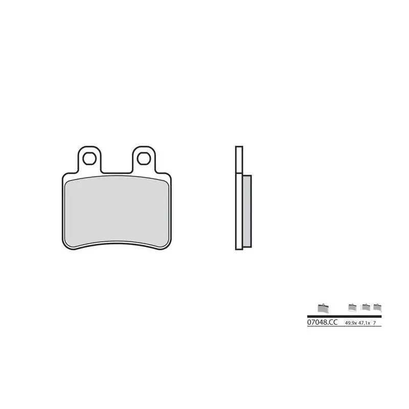 Plaquettes de frein BREMBO 07048CC carbone céramique