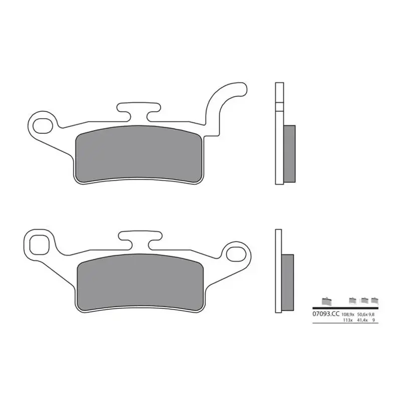 Plaquettes de frein BREMBO 07093CC carbone céramique