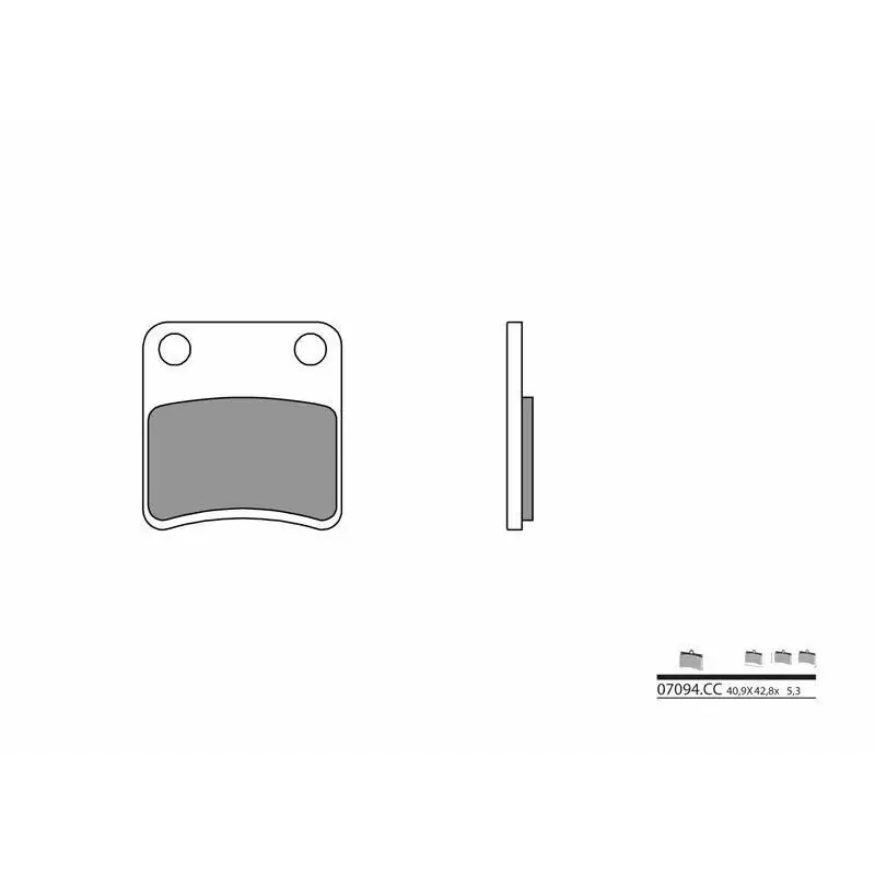 Plaquettes de frein BREMBO 07092CC carbone céramique