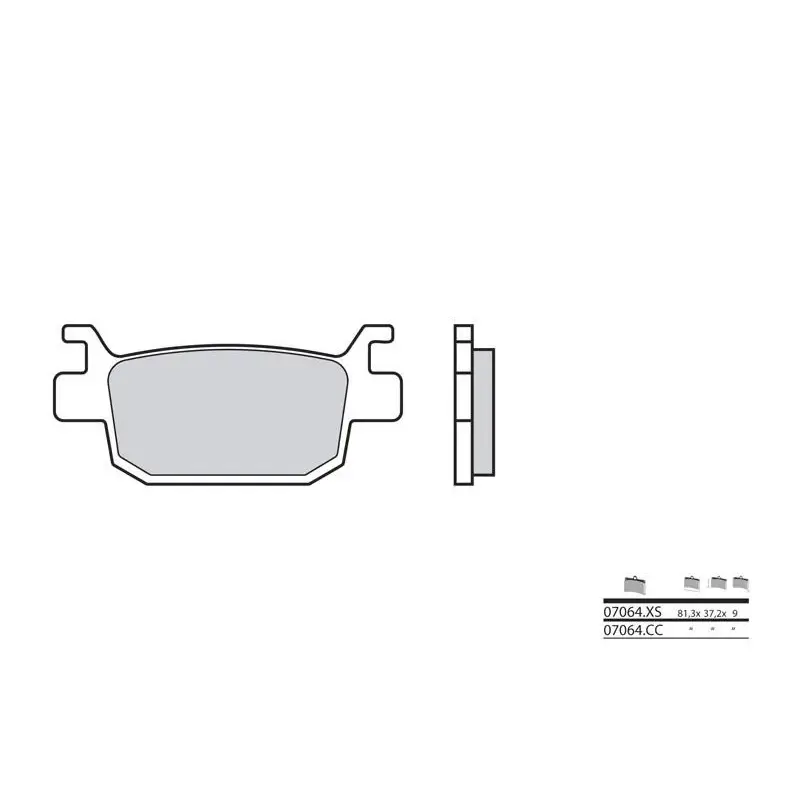 Plaquettes de frein BREMBO 07064CC carbone céramique