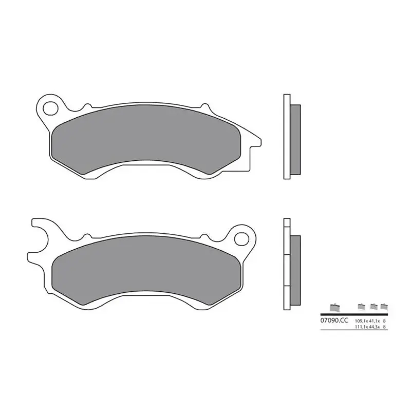 Plaquettes de frein BREMBO 07090CC carbone céramique