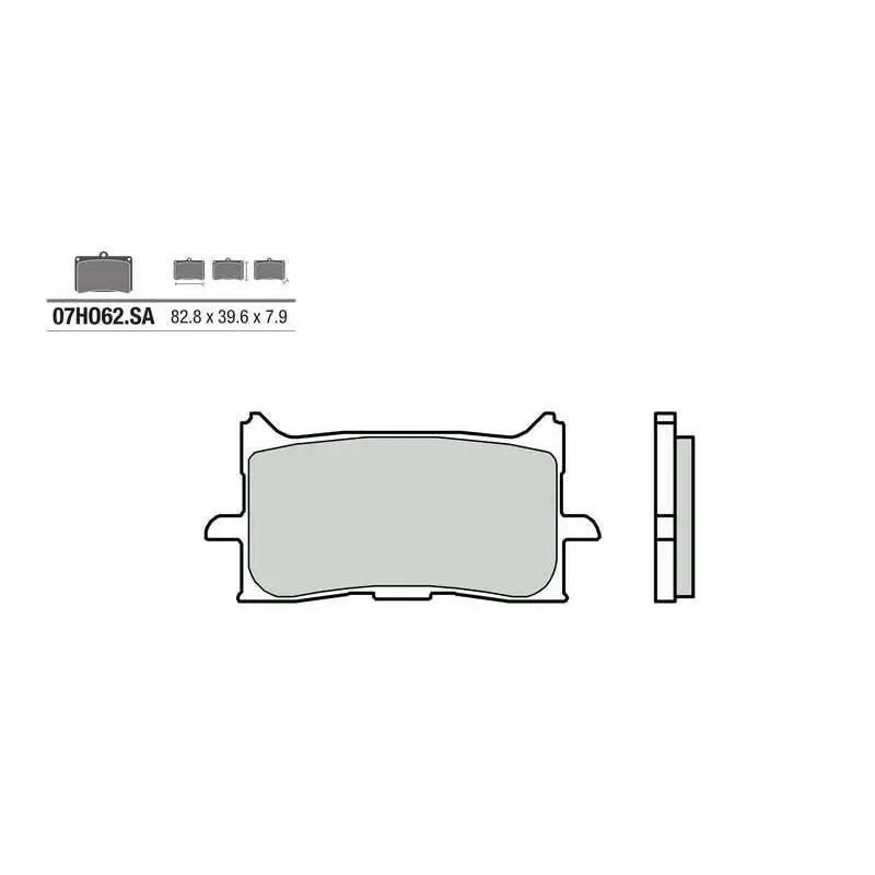 Plaquettes de frein BREMBO 07HO62SA métal fritté Honda