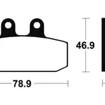 Plaquettes de frein TECNIUM ME88 organique