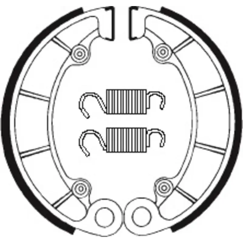 Machoires de frein TECNIUM BA046 organique