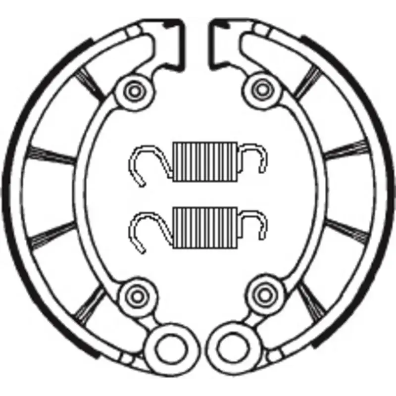 Machoires de frein TECNIUM BA072 organique