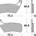Plaquettes de frein TECNIUM MA428 organique