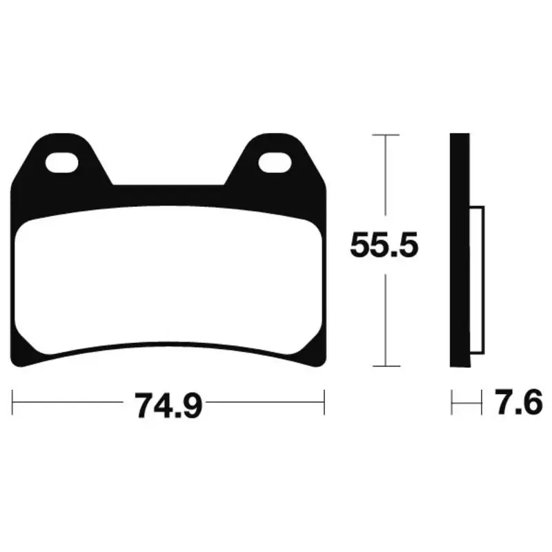 Plaquettes de frein TECNIUM ME227 organique