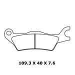 Plaquettes de frein CL BRAKES 1258A3 métal fritté