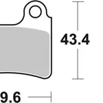 Plaquettes de frein BRAKING 831CM46 métal fritté