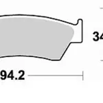 Plaquettes de frein BRAKING 772SM1 semi-métallique