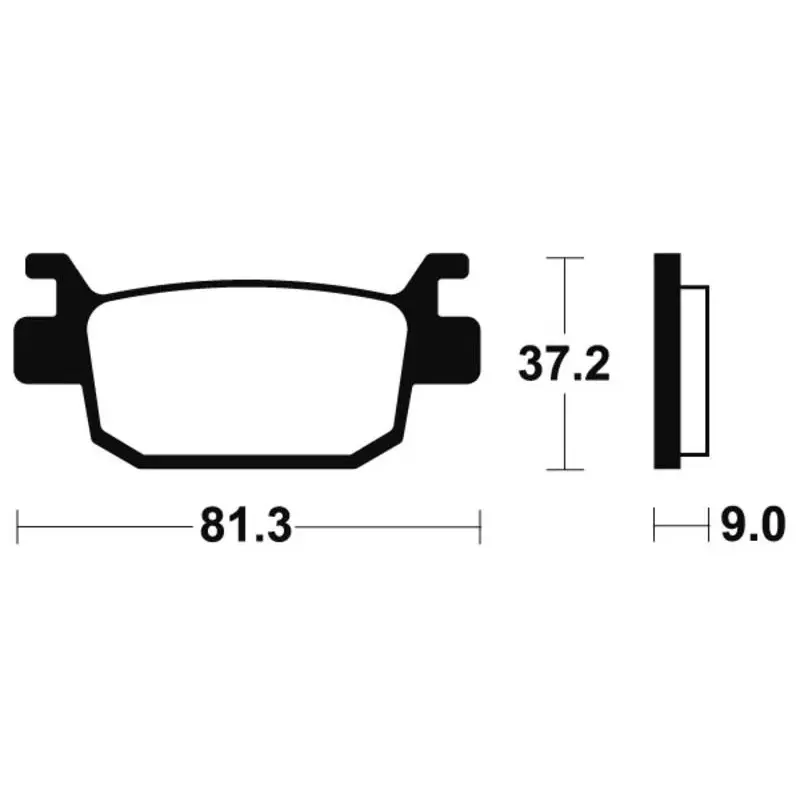 Plaquettes de frein TECNIUM MR332 métal fritté