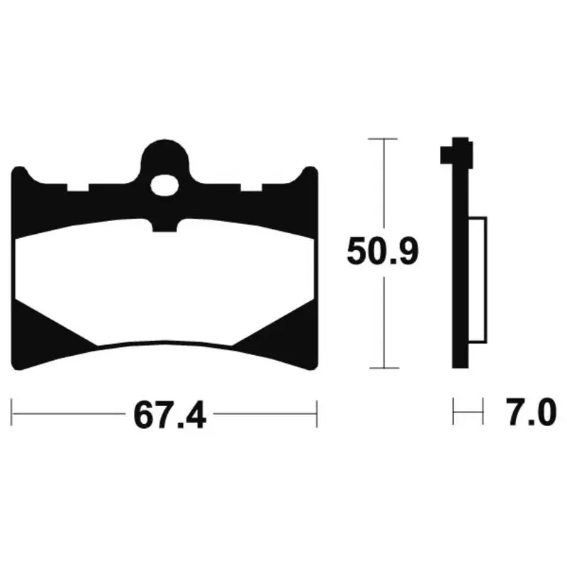 Plaquettes de frein TECNIUM MTR101 métal fritté
