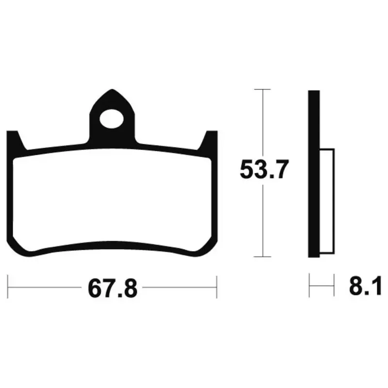 Plaquettes de frein TECNIUM MTR122 métal fritté