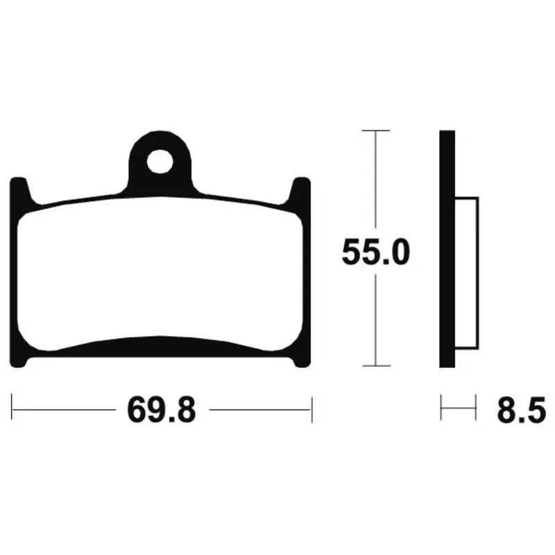 Plaquettes de frein TECNIUM MTR124 métal fritté