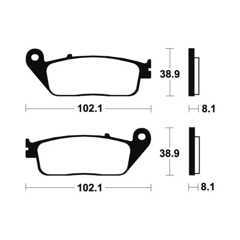 Plaquettes de frein TECNIUM MTR127 métal fritté