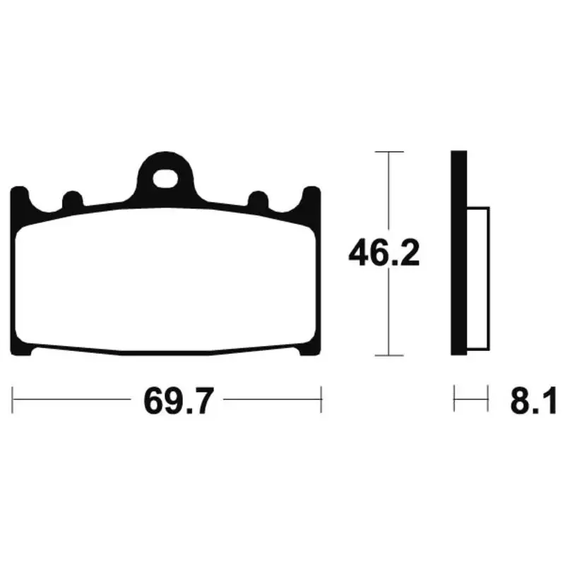 Plaquettes de frein TECNIUM MTR131 métal fritté