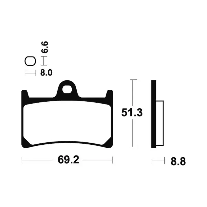 Plaquettes de frein TECNIUM MTR134 métal fritté