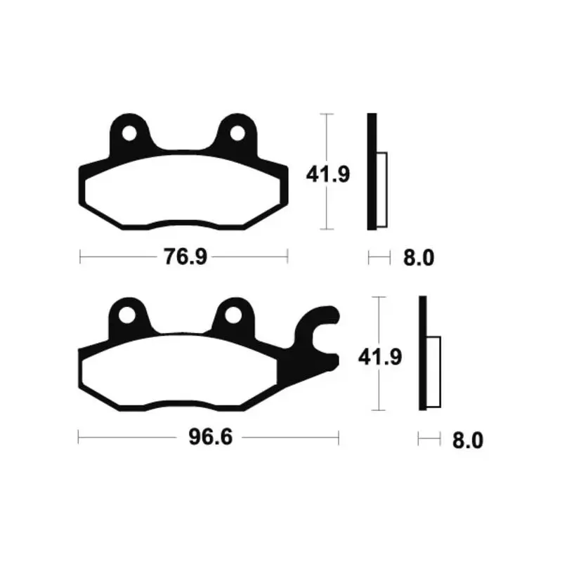 Plaquettes de frein TECNIUM MTR138 métal fritté