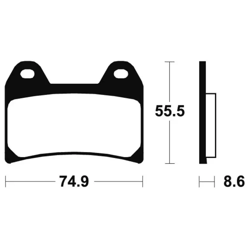 Plaquettes de frein TECNIUM MTR206 métal fritté