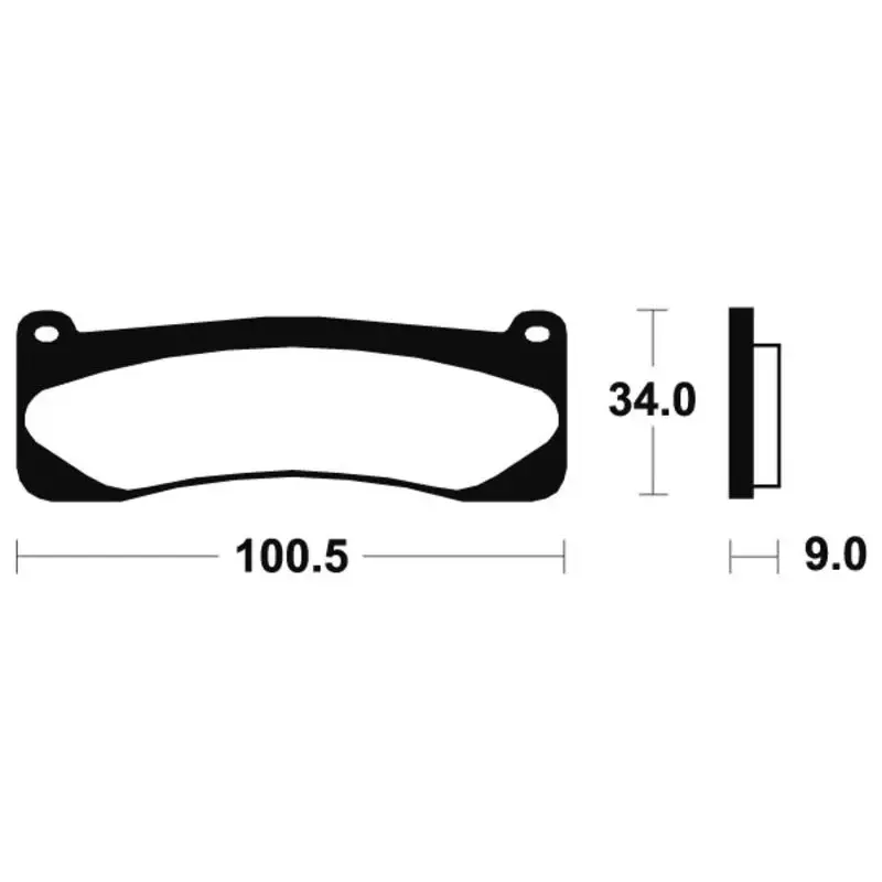 Plaquettes de frein TECNIUM MTR207 métal fritté