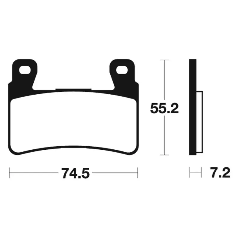 Plaquettes de frein TECNIUM MTR234 métal fritté