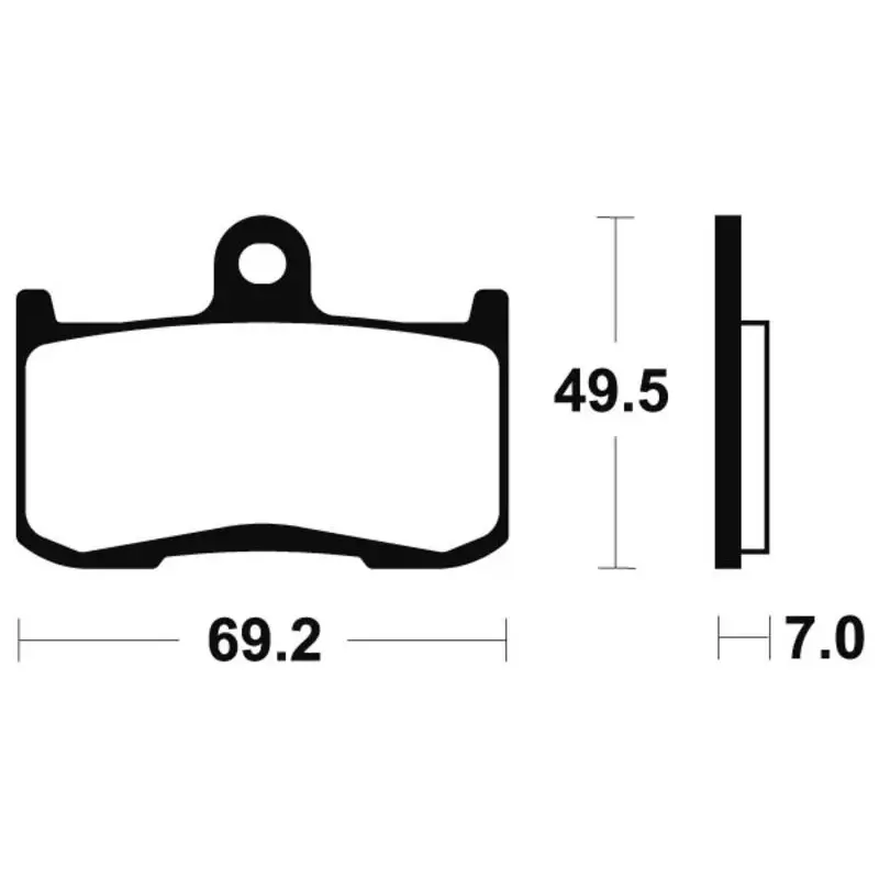 Plaquettes de frein TECNIUM MTR282 métal fritté