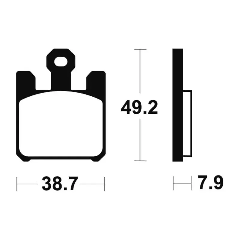 Plaquettes de frein TECNIUM MTR288 métal fritté