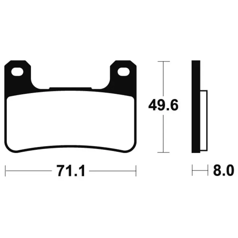 Plaquettes de frein TECNIUM MTR306 métal fritté