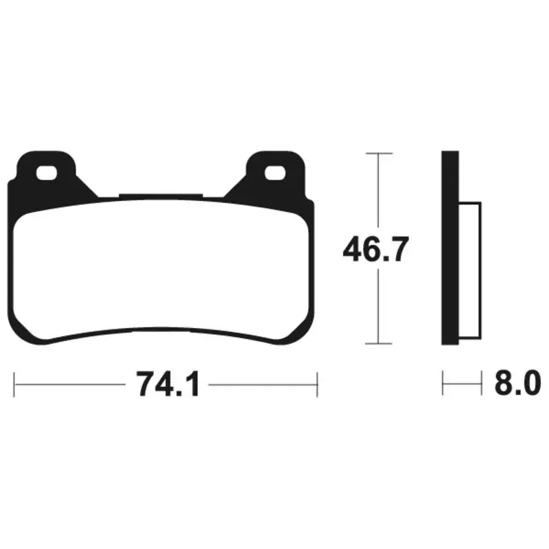 Plaquettes de frein TECNIUM MTR309 métal fritté