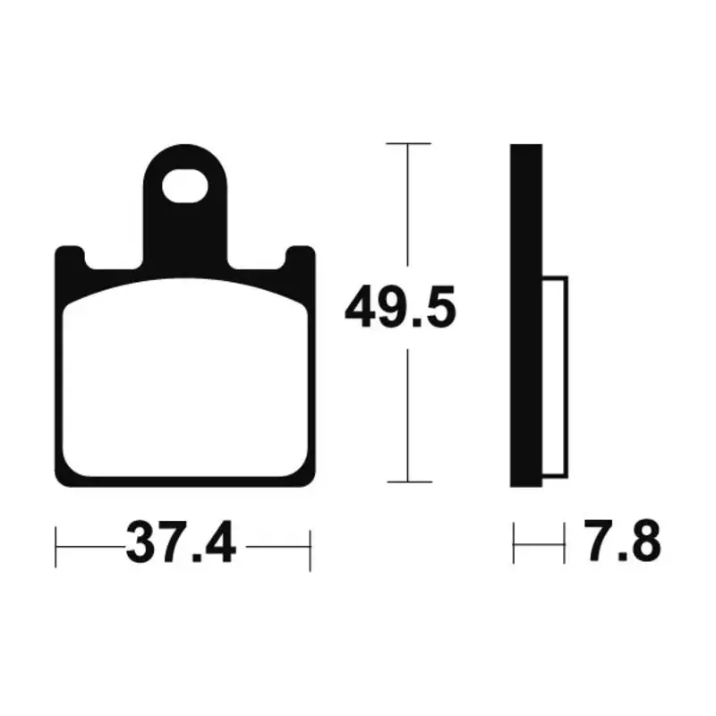 Plaquettes de frein TECNIUM MTR338 métal fritté