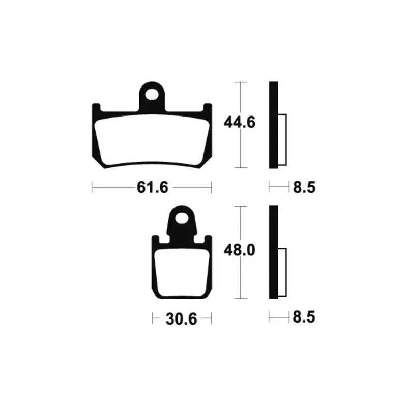 Plaquettes de frein TECNIUM MTR339 métal fritté