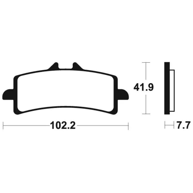 Plaquettes de frein TECNIUM MTR341 métal fritté