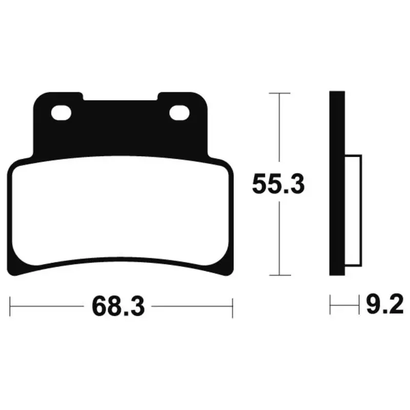 Plaquettes de frein TECNIUM MTR344 métal fritté