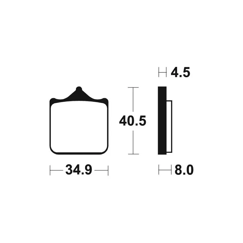 Plaquettes de frein TECNIUM MTR370 métal fritté