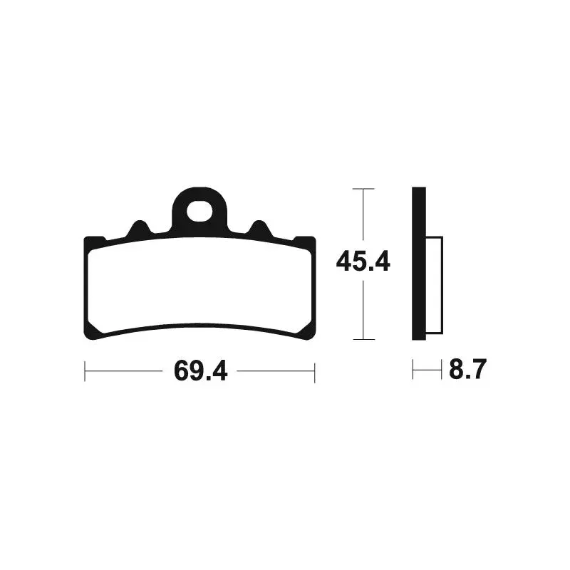Plaquettes de frein TECNIUM MTR377 métal fritté