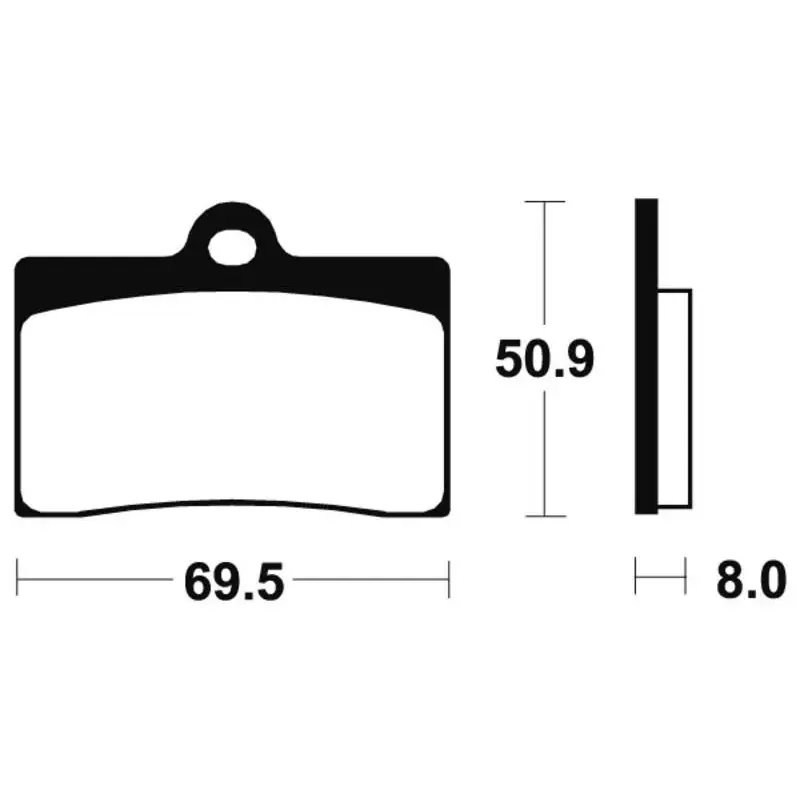 Plaquettes de frein TECNIUM MTR66 métal fritté