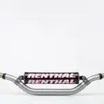 Guidon Ø28,6mm avec barre RENTHAL Twinwall Ricky Carmichael High titane/mousse noire