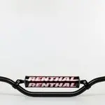 Guidon Ø22,2mm avec barre RENTHAL Classic Mini MX noir/mousse noire