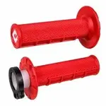 Revêtements ODI MX V2 Lock-On semi-gauffré rouge
