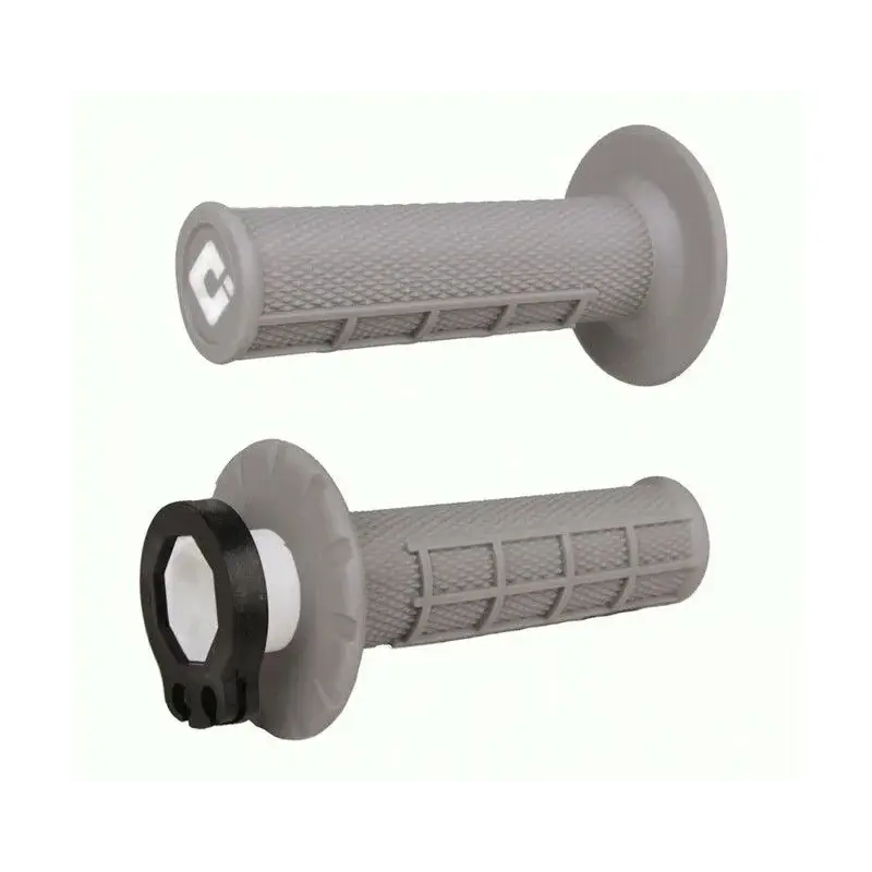 Revêtements ODI MX V2 Lock-On semi-gauffré gris soft