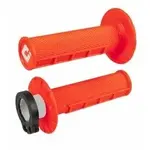 Revêtements ODI MX V2 Lock-On semi-gauffré orange fluo