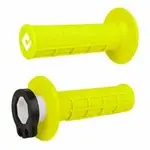 Revêtements ODI MX V2 Lock-On semi-gauffré jaune fluo