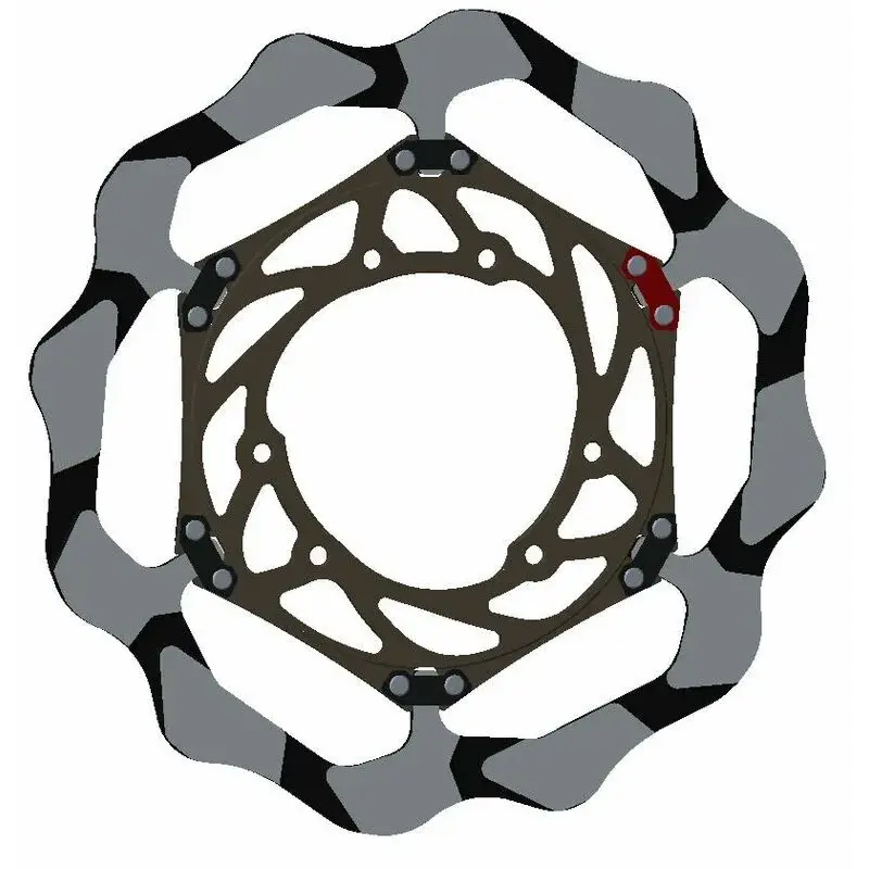 Disque de frein BRAKING Epta Batfly BY4130E Wave semi-flottant Honda