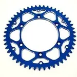 Couronne ART 50 dents alu ultra-light anti-boue pas 520 type 822 bleu