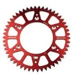 Couronne SCAR 48 dents alu ultra-light anti-boue pas 520 type SRS230 rouge