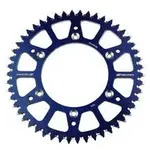 Couronne SCAR 49 dents alu ultra-light anti-boue pas 520 type SRS130 bleu