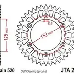 Couronne JT SPROCKETS Aluminium Ultra-light anti-boue 210-520